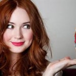 Picture of flame haired Karen Gillan