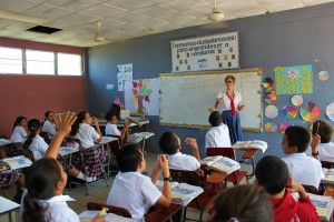 Daughter #1 teaching in Tela, Honduras