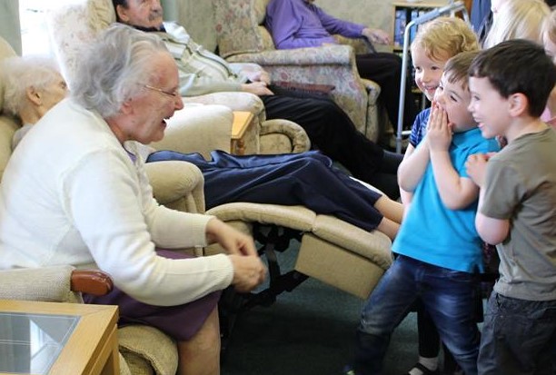 Children from VIP Childcare at Anderson's Care Home, Elgin