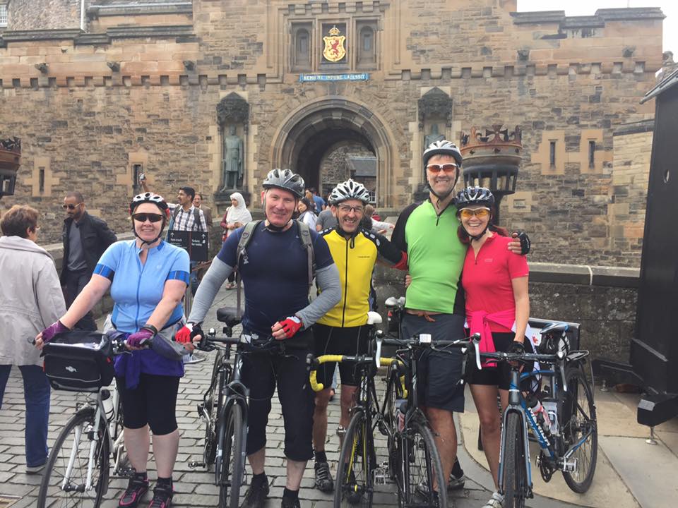 The Team arriving at Edinburgh Castle