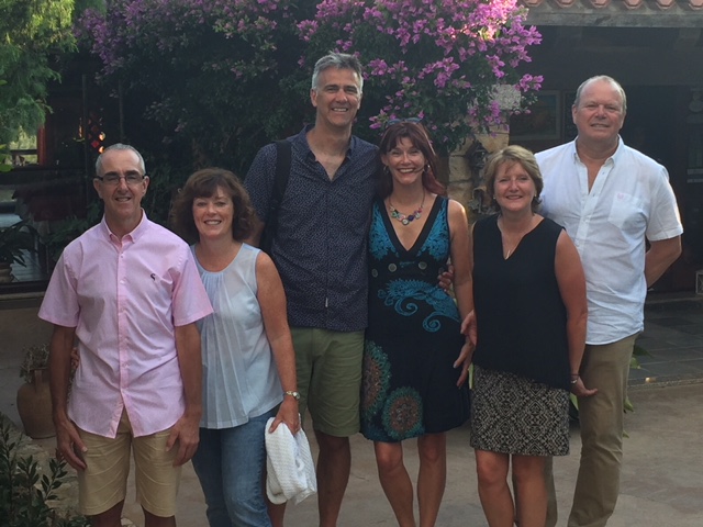 Our team outside Agriturismo Muru Idda. Our smiles were even wider after we'd eaten.